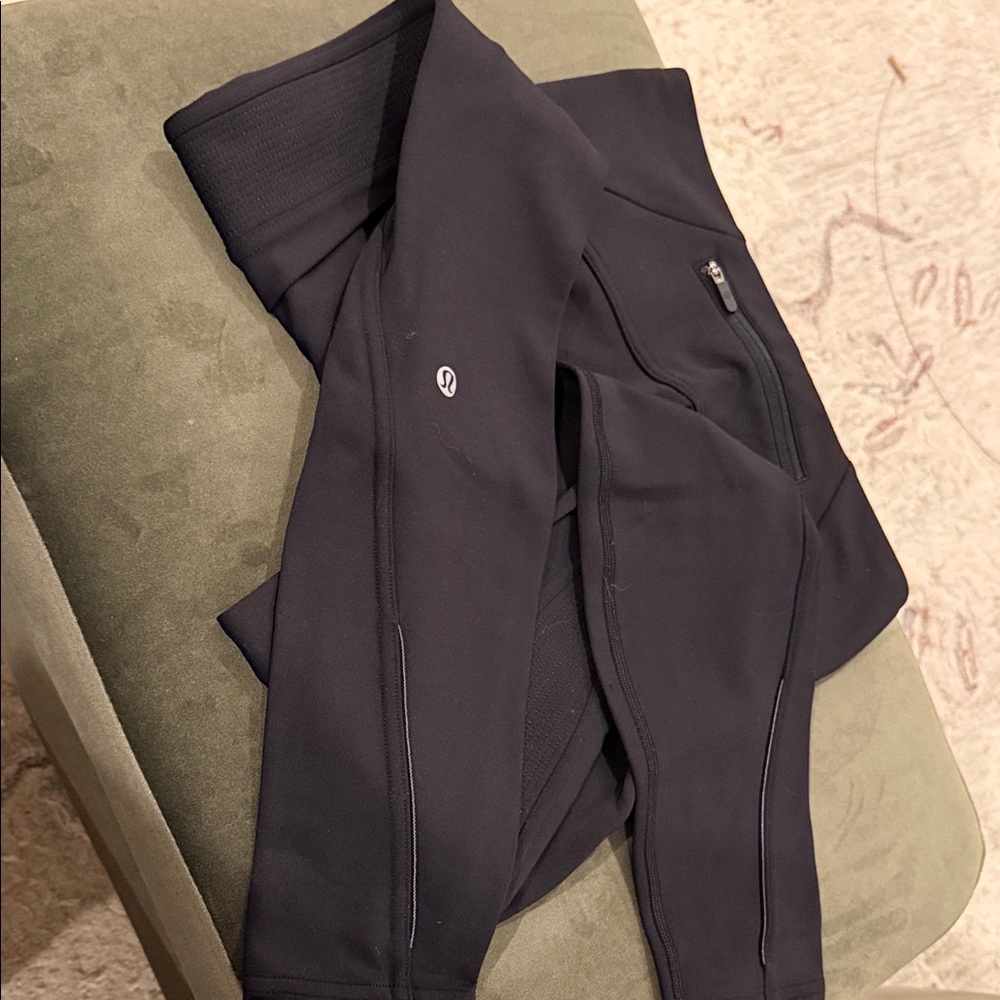 Warm lined sculpting full length Lululemon leggings